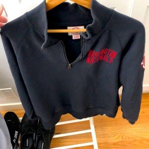 Forty Seven Brand Nationals quarter zip sweat shirt.